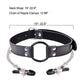 PU Leather Bondage Choker Collar with Nipple Clamp Toy for Woman Adjustable Neck Restraint Leash BDSM Erotic Sex Toys For Couple