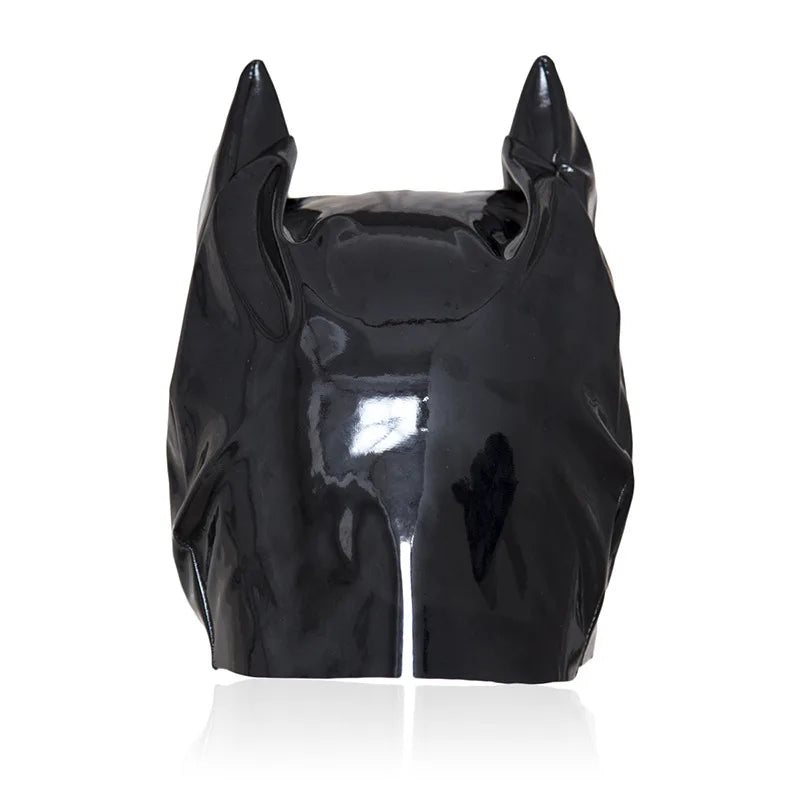 PU Leather Bondage Harmess Cat Woman Head Mask Hood Sets Restraint Halloween Roleplay BDSM Adult Flirting Erotic Products