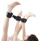 PU Leather Bondage Spreader Bar Hand Cuffs Ankle Thigh Cuffs Bondage Shackles open leg cuffs Erotic Sex Toys for Couple