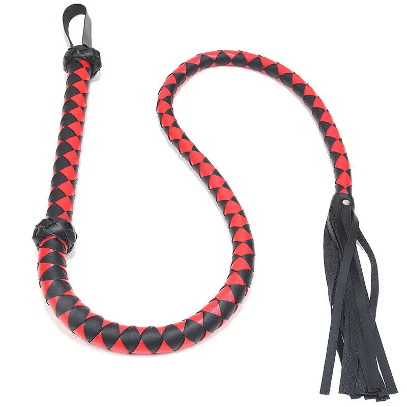 PU Leather Bondage Whip Sword Handle Spanking Knout Flirt BDSM Tassle Rding Crop Lash Gay Adult Restraint Erotic Sex Toys