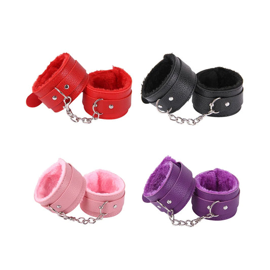 PU Leather Handcuffs Sex Bondage Handcuffs Restraint Exotic Bracelet BDSM Female Porn Adult Sex Toy Wrist Hand Cuffs Product