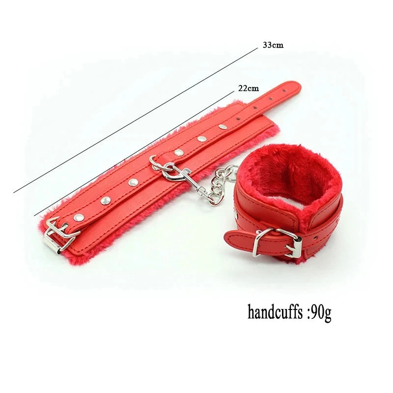 PU Leather Handcuffs Sex Bondage Handcuffs Restraint Exotic Bracelet BDSM Female Porn Adult Sex Toy Wrist Hand Cuffs Product