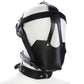 PU Leather Head Harness with Mouth Ball Gag Fetish Salve BDSM Oral Muzzle Restraints Face Mask Hood Bondage Headgear for Couples