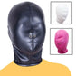 PU Leather Hood Unisex Sm Mask Perforated Eyes with Nostril Latex Rubber Hoods  Bdsm Slave Hood Sex Toys for Men Women