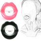 PU Leather Lips Ring Harness Bondage Silicone Lip Open Mouth Gag Flirting Restraints Erotic Toy Sex Toy for Couples Toys Adult