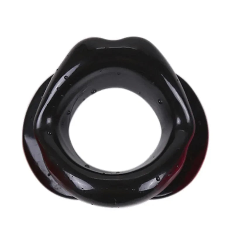 PU Leather Lips Ring Harness Bondage Silicone Lip Open Mouth Gag Flirting Restraints Erotic Toy Sex Toy for Couples Toys Adult