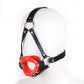 PU Leather Lips Ring Harness Bondage Silicone Lip Open Mouth Gag Flirting Restraints Erotic Toy Sex Toy for Couples Toys Adult