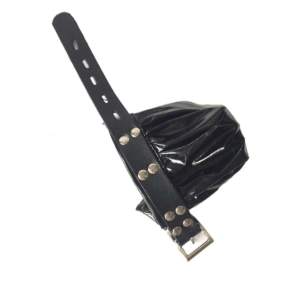 PU Leather Male Ball Chastity Bird Cage Penis Sleeve Bondage Cage Ball Stretcher Chastity Device with Lock BDSM Sex Toys for Men