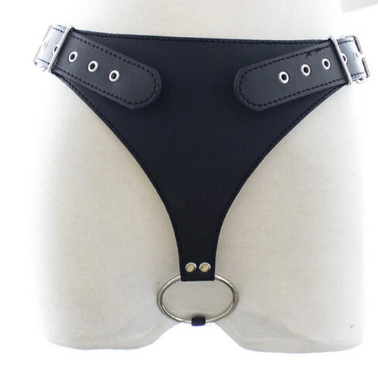 PU Leather Male Chastity Pants Cage Belt Device Sex Toys Underwear Lock Adult Erotic Penis Rings Penis Bondage Adult Products