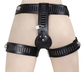 PU Leather Male Chastity Pants Cage Belt Device Sex Toys Underwear Lock Adult Erotic Penis Rings Penis Bondage Adult Products