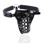 PU Leather Male Lockdown Chastity Panty Belt Restraint Men's Bra Chest Harness Gear Blindfold Knickers Underwear Kit Sex Toys