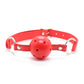PU Leather Open Mouth Ball Gag Sex Bondage Exotic Accessories Oral  Sex Products for Couple Multi Colors SM Sex Toys