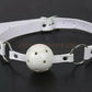 PU Leather Open Mouth Ball Gag Sex Bondage Exotic Accessories Oral  Sex Products for Couple Multi Colors SM Sex Toys