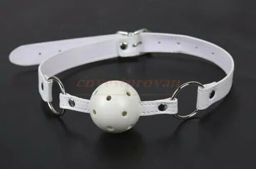 PU Leather Open Mouth Ball Gag Sex Bondage Exotic Accessories Oral  Sex Products for Couple Multi Colors SM Sex Toys