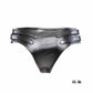 PU Leather Pants Harness with 13cm Plug Bondage BDSM Underwear Shock Chastity Belt Briefs Thoug Pants Underwear for Lesbien