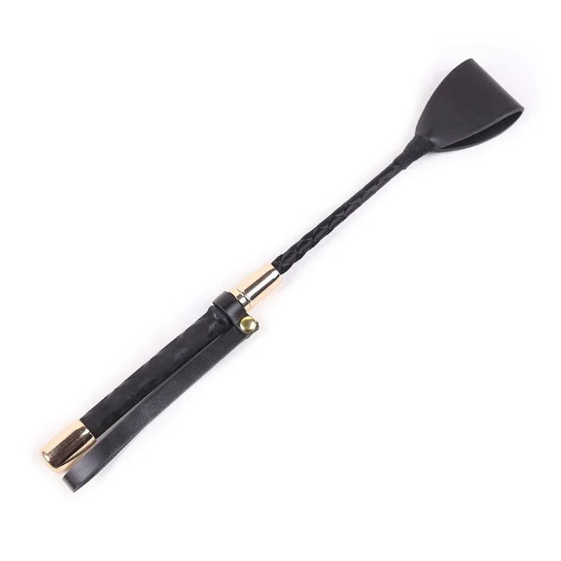 PU Leather Riding Crop Horse Whip Spanking Durable Equestrian Training with Handle BDSM Lash  Flogger Sex Product for Couples