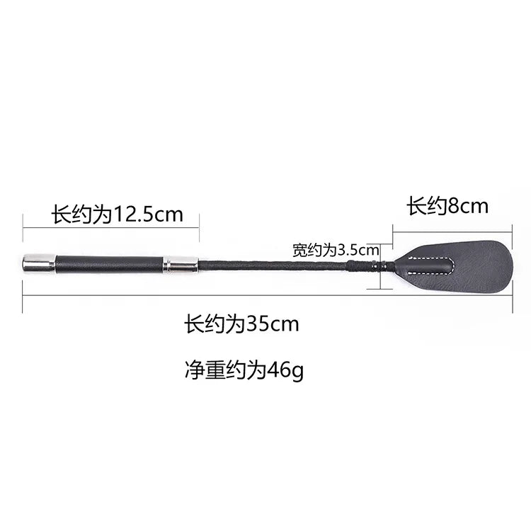 PU Leather Riding Crop Horse Whip Spanking Durable Equestrian Training with Handle BDSM Lash  Flogger Sex Product for Couples