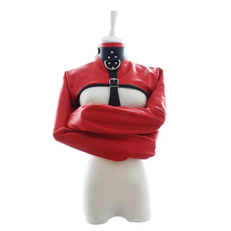 PU Leather Straitjacket Bondage Fetish Harness