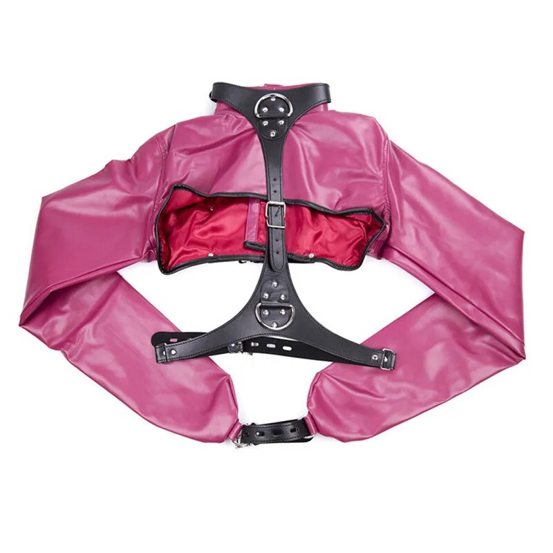 PU Leather Straitjacket Bondage Fetish Harness