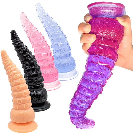 PVC Anal Plug Toy Stimulating Massager for Bdsm Anus Dilator for Men Women Realistic Dildo Suction Cup Butt Plug Dildo Sex Toys