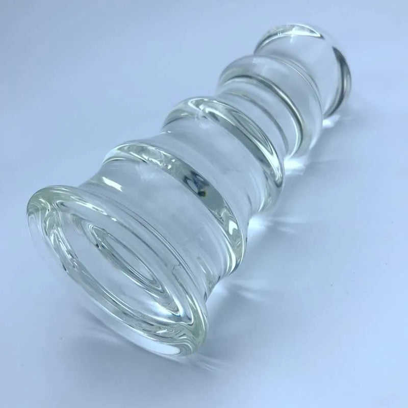 Pagoda Big Glass Anal Plug Prostate Massager Anal Expander Huge Butt Plug Glass Dildo Anal Masturbator Anal Toys for Couples