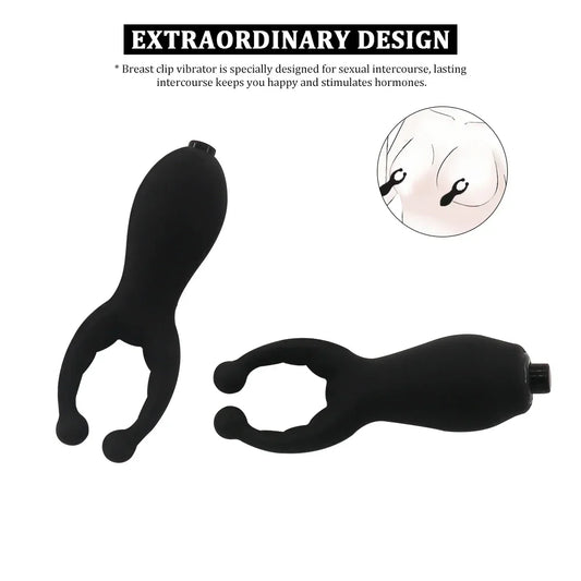 Penis Clip Vibrator Sex Toys For Women Breast Nipple Clamp Massager Silicone G-spot Vibrator Vagina Clitoris Stimulation