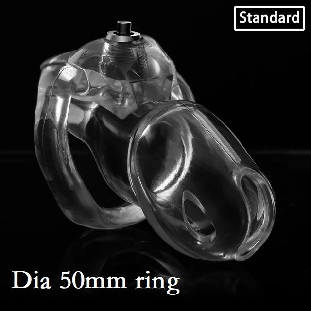 Penis Lock Chastity Device Set Small Long Male Padlock Penis Cock Cage Click & Lock Bondage Belt Cock Ring Slave Restrained Man