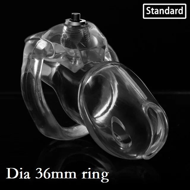 Penis Lock Chastity Device Set Small Long Male Padlock Penis Cock Cage Click & Lock Bondage Belt Cock Ring Slave Restrained Man