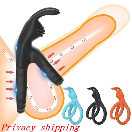 Penis Ring Penis Sleeve Penis Trainer For Couples Male Strong Erection Delay Ejaculation Cock Ring Time Lasting Erotic Sex Toys