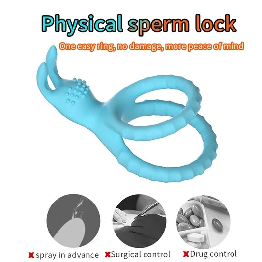 Penis Ring Penis Sleeve Penis Trainer For Couples Male Strong Erection Delay Ejaculation Cock Ring Time Lasting Erotic Sex Toys