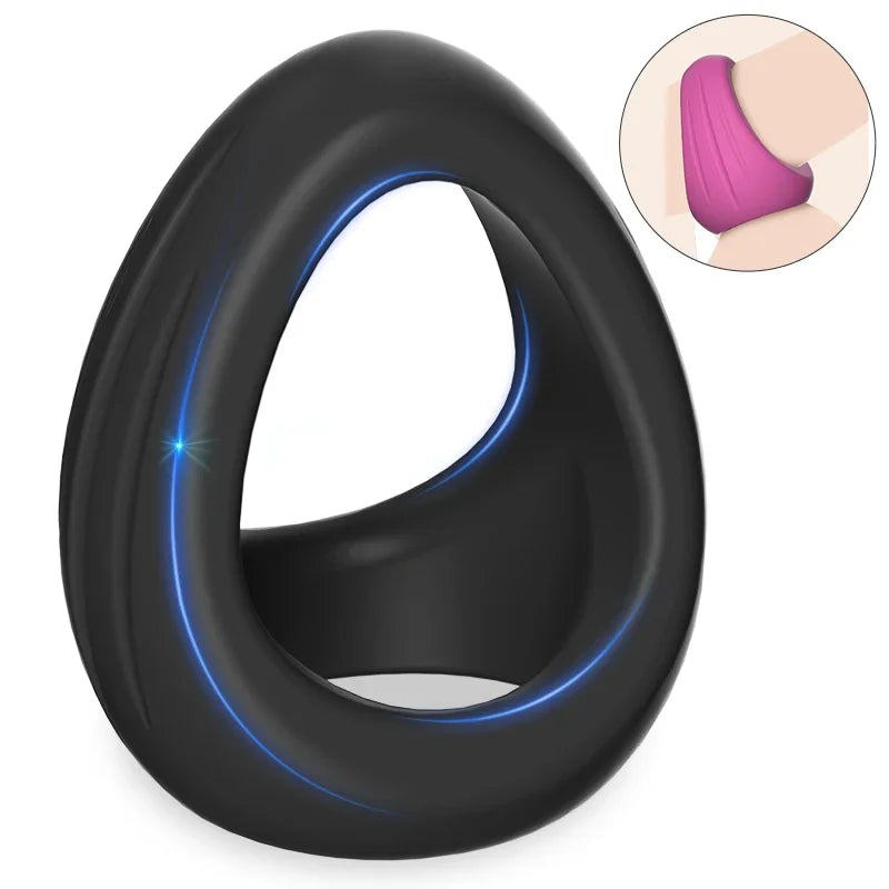 Penis Ring Reusable Silicone Cock Ring Enlargement Delayed Ejaculation Erection Sex Toys For Men Dick Enlarger Penisring for 18+