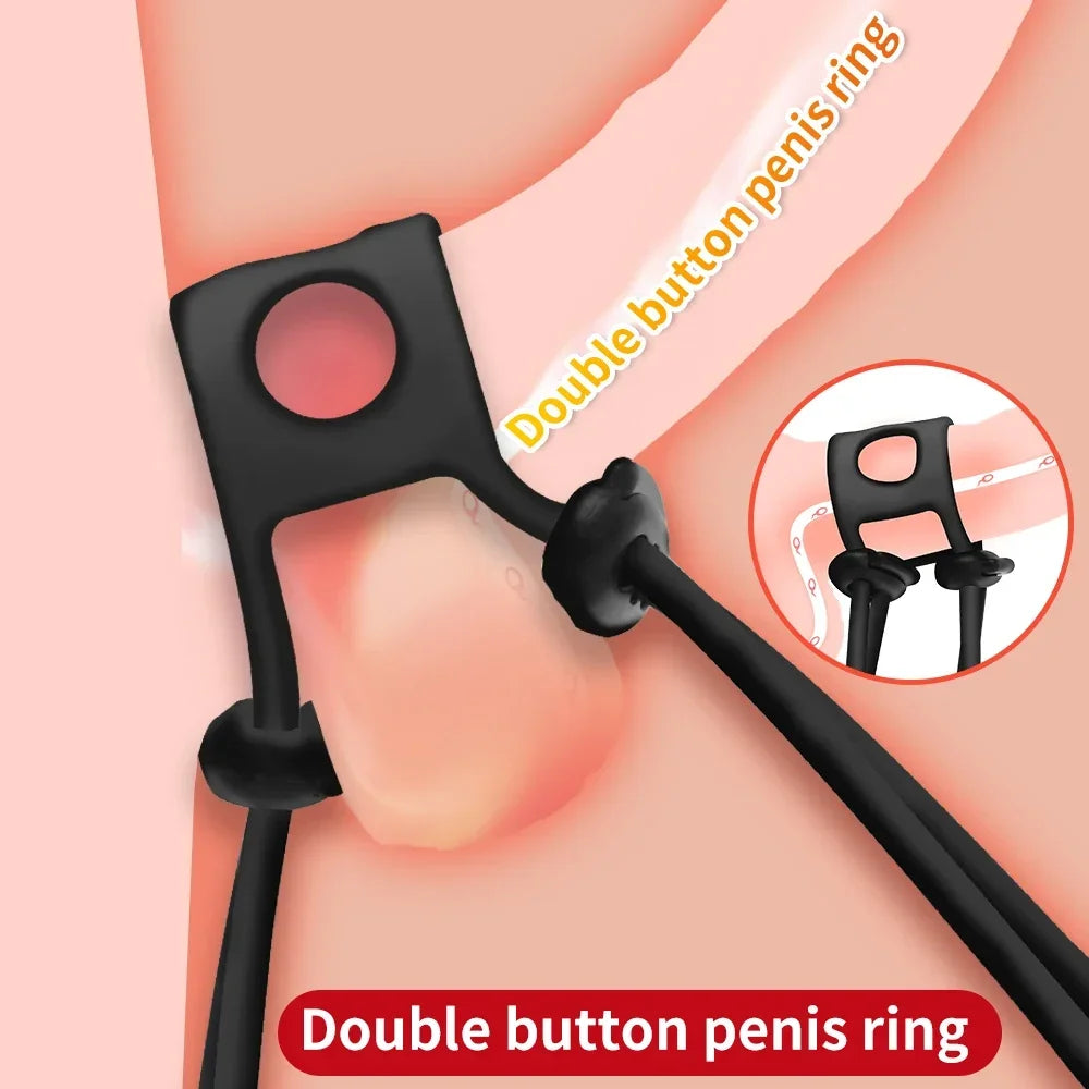 Penis Ring Reusable Silicone Semen Cock Ring Penis Enlargement Delayed Ejaculation Sex Toys For Men