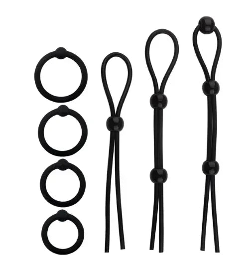 Penis Ring Rope Adjustable Sex Toys for Adults Men Silicone Ejaculation Delay Male Cockring