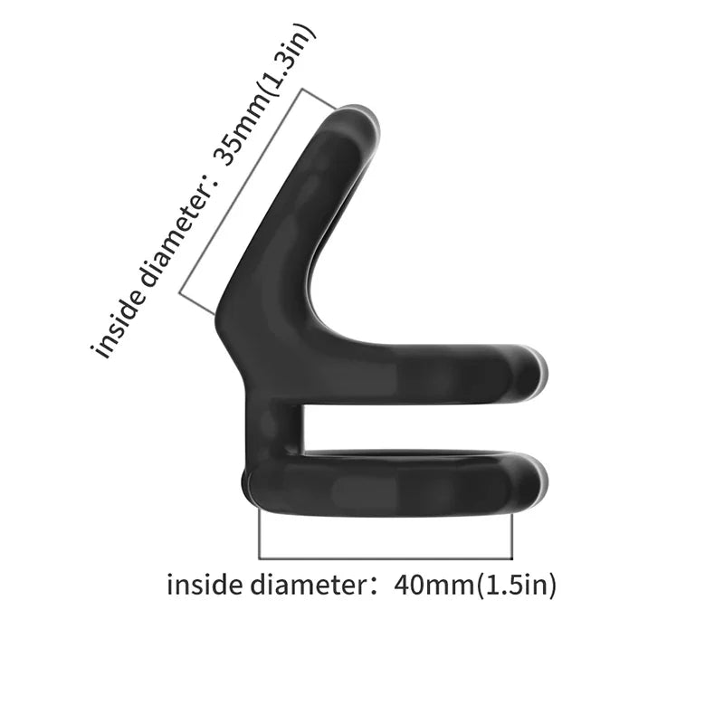 Penis Ring Silicone Semen Lock Ring Delay Ejaculation High Elasticity Time Lasting Cock Ring Sex Toys For Men Couples Adult 18+