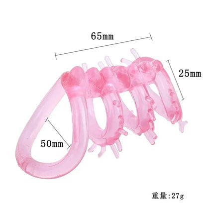 Penis Rings Cock Rings Penis Sleeve Penis Trainer Delay Ejaculation High Elasticity Time Lasting Sex Toys Men G Spot Massager