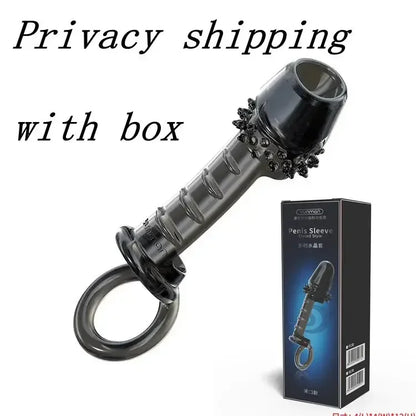 Penis Rings Penis Sleeve Trainer Delay Ejaculation High Elasticity Time Lasting Erotic Anal Sex Toys For Men Couples Sexshop