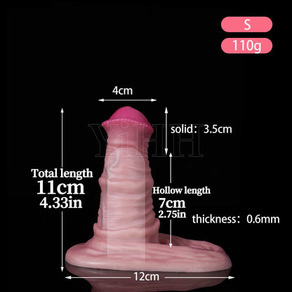 Penis Sex Toys Cock Sleeve Condom For Men On Penis Dick Extender Reusable Silicone Condom Horse Penis Sleeve Enlarger Thickening