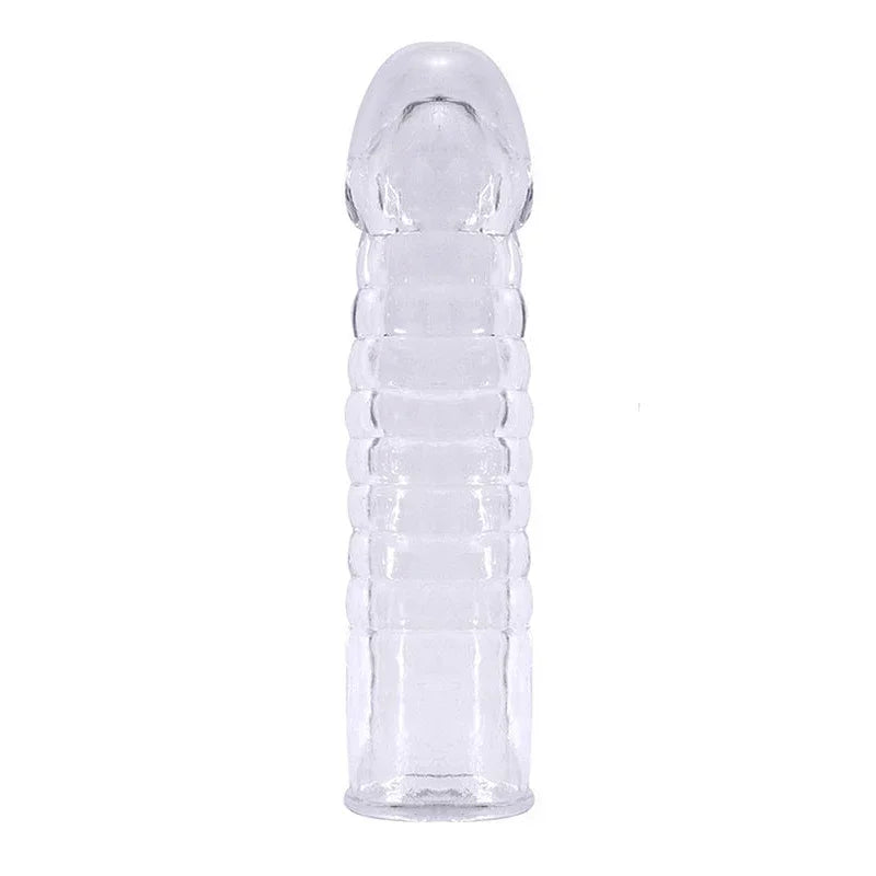 Penis Sleeve Reusable Condom Penis Extender Reusable Silicon Condoms For Men Penis Ring Cock Cover Sex Toys For Men Products