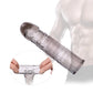 Penis Sleeve Reusable Condom Penis Extender Reusable Silicon Condoms For Men Penis Ring Cock Cover Sex Toys For Men Products