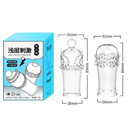 Penis Sleeve for Adult Sex Toys G Point Stimulation Reusable Condoms for Men Penis Enlargement Condoms With Spike Intimate Goods