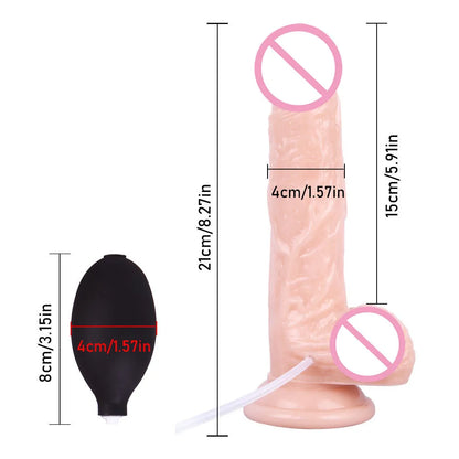 Penis Squirting Realistic Silicone Dildo