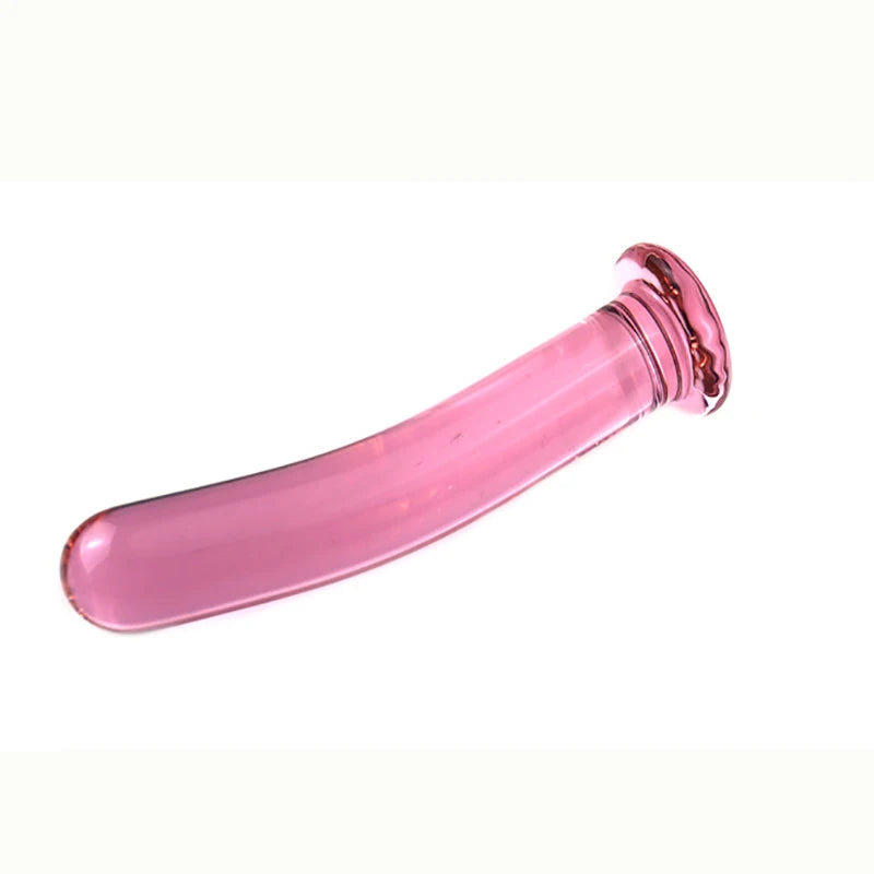 Pink Crystal Glass Anal Plug Smooth Anal Dildo For Women Big Butt Plug Prostata Massage Vagina Dilator Sex Products For Couple