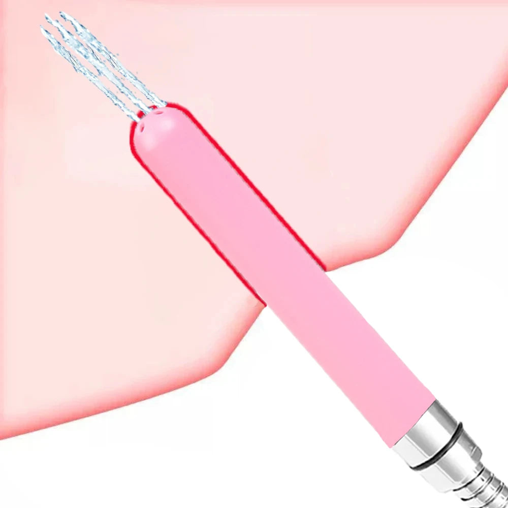 Pink Douche Enema Syringe Anal Plug Shower Cleaning Set Enema Anal Beads Butt Plug Nozzle Tip Attachment Gay Sex Toy For Man