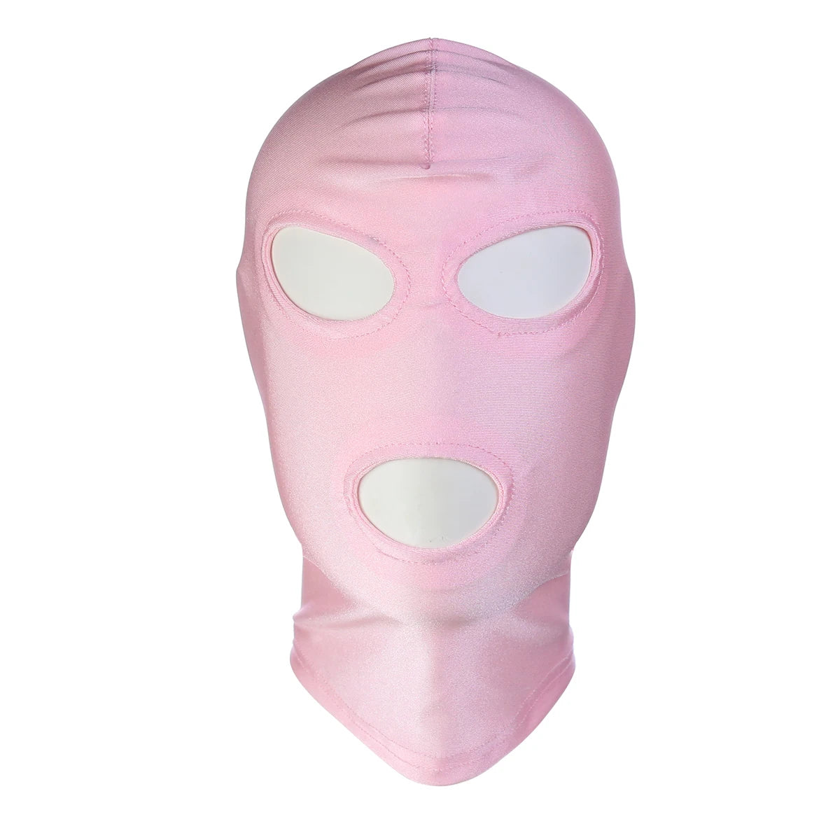 Pink Fetish Harness Head Hood BDSM Slave Game Open Eyes Mouth Face Mask Erotic Sex Toys Role Play for Couples Master Gay Adult