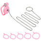 Pink Male Penis Chastity Cage Set Small Bird Chastity Cage 5 Cock Rings With Urethral Sound Plug Penis Bondage Slave Man Sex Toy