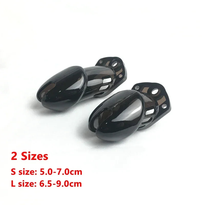 Plastic Chastity Cage for Male Bondage Ball Stretcher Cock Cage Penis Lock Penis Ring BDSM Chastity Belt Sex Toy for Man Sex Toy