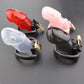 Plastic Male Chastity Cage Device with 3 Rings Locking Penis Bondage Erotics Urethral Brass Lock Man Adult Supplies Sex Toys 18+