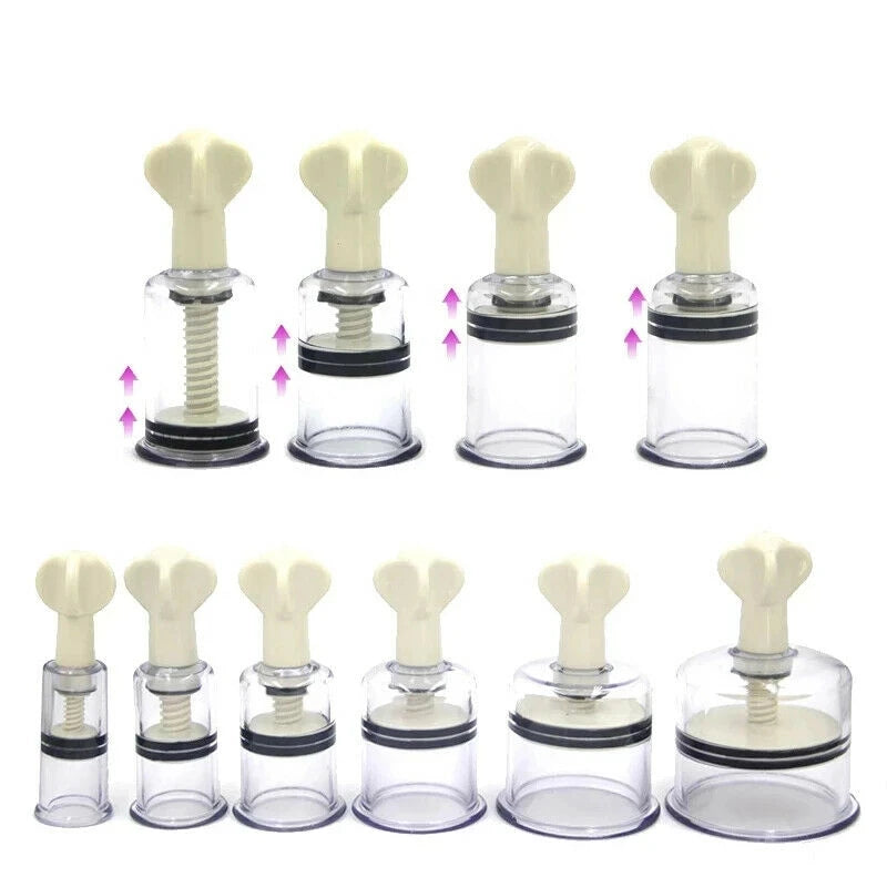 Plastic Nipple Sucker Enlarger Breast Rotating Vacuum Pump Clitoris Massager Stimulator Nipple Clamps BDSM Adult Sex Toys Women