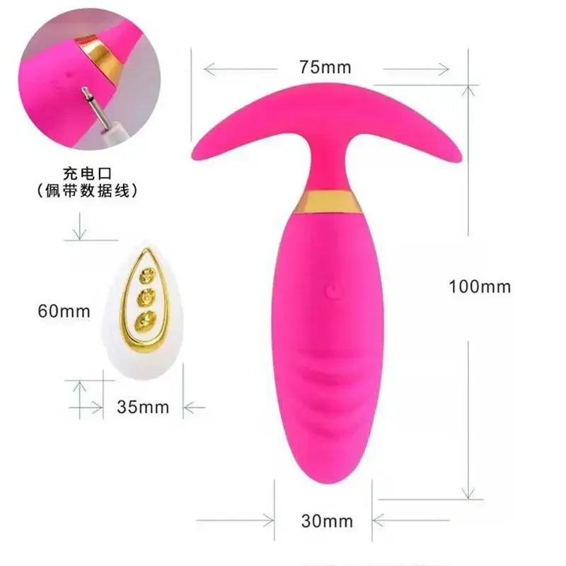 Plug Vibrant Quieter Big Butt Plug Fashion Men Women Vibrator Couple Day Piston Excitement