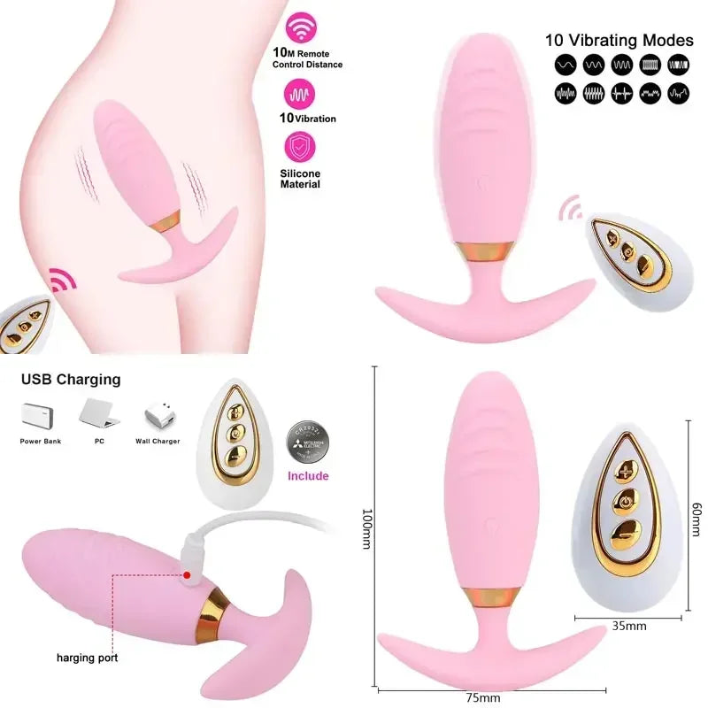 Plug Vibrant Quieter Big Butt Plug Fashion Men Women Vibrator Couple Day Piston Excitement